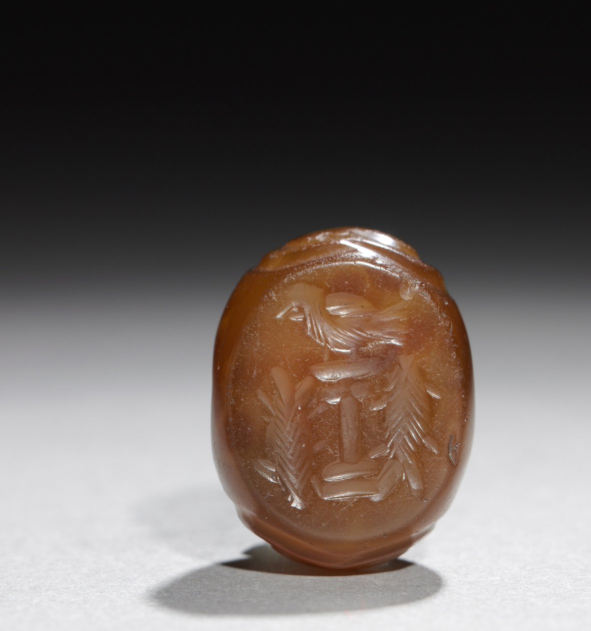 Ateş Altar Intaglio, c.400 (kalsedon) by School Sasanian