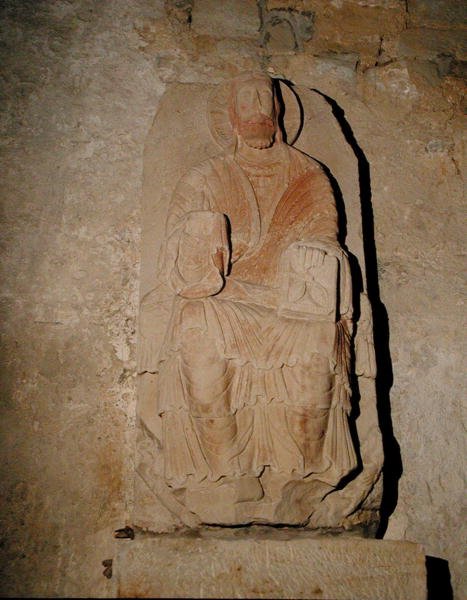 İsa Enthroned (taş) by School Spanish