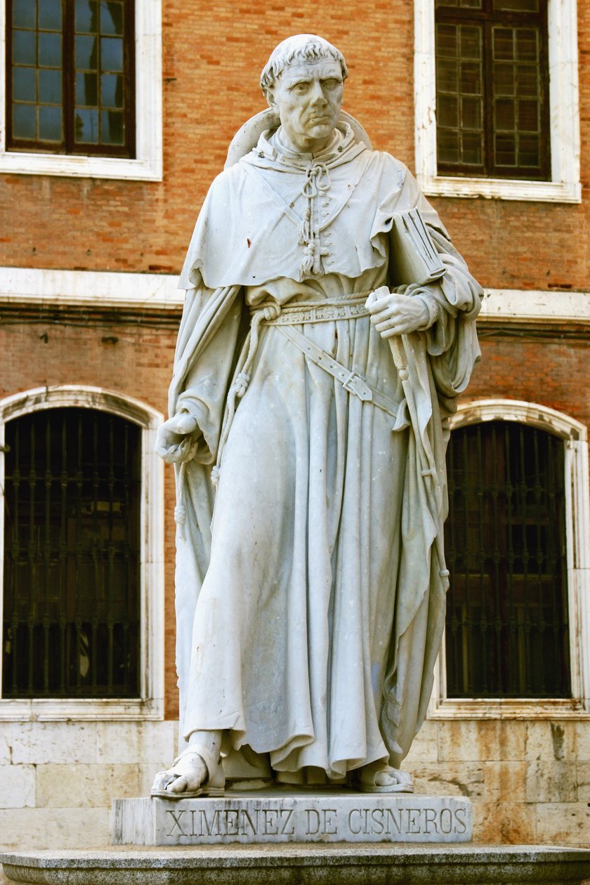 Francisco Ximinez de Cisneros (1436-1517) (mermer) by School Spanish
