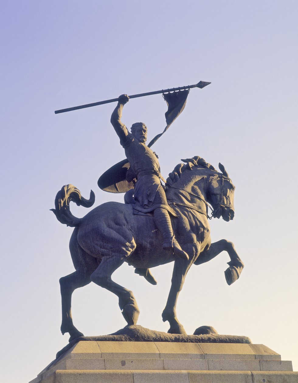 El Cid Anıtı (c.1040-99) (bronz) by School Spanish
