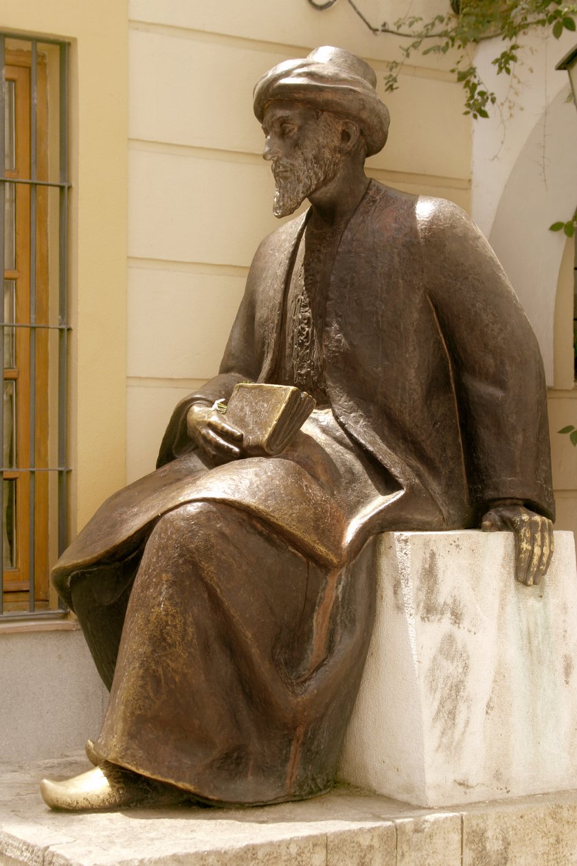 Musa Maimonides Heykeli (bronz) by School Spanish