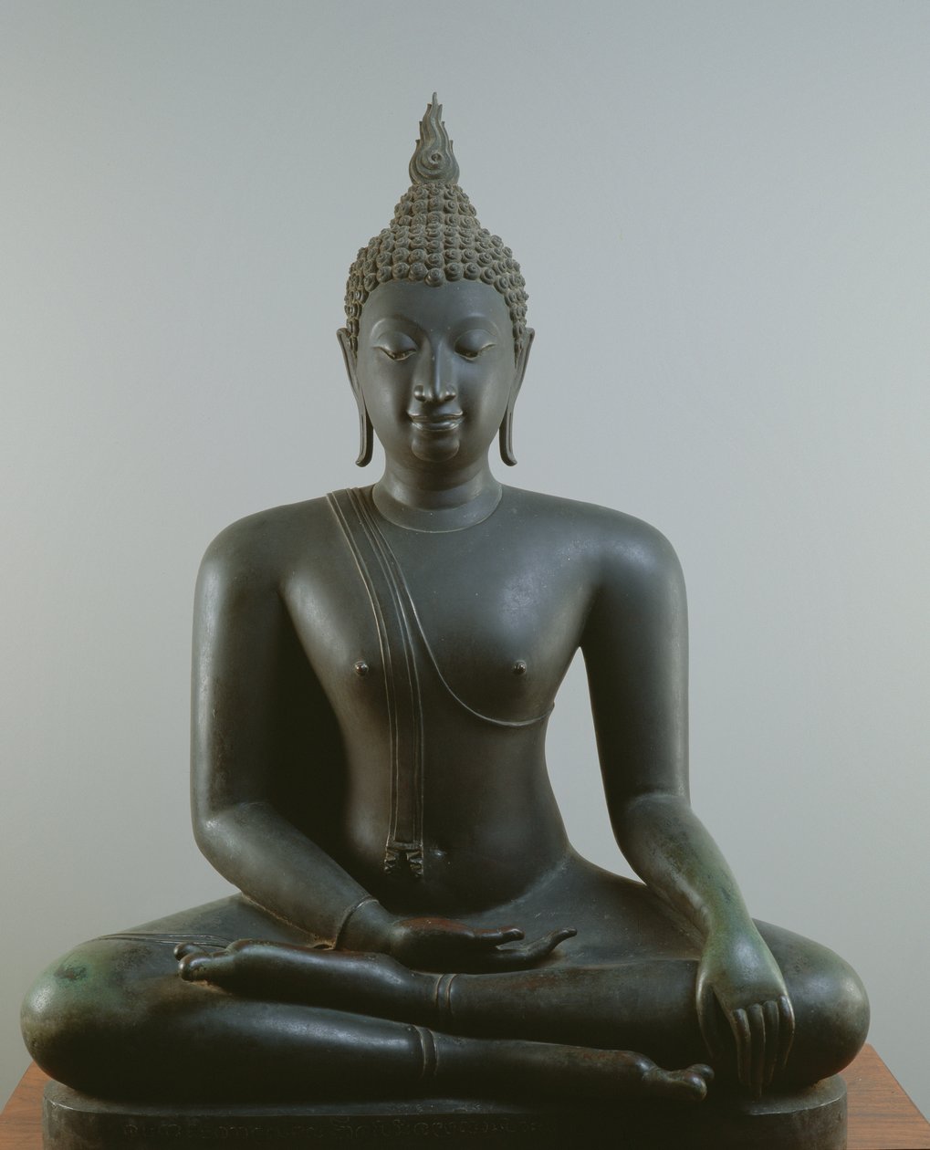 Meditasyonda oturan Buda, Sukhothai stili (bronz) by School Thai