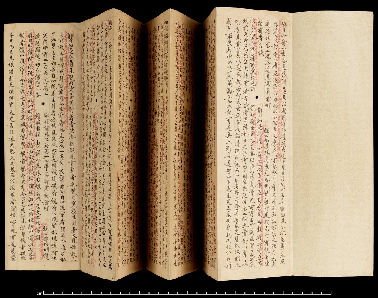 Laṅkāvatāra Sūtra yorumlu, 800-850 (kağıt üzerine mürekkep) by School Tibetan