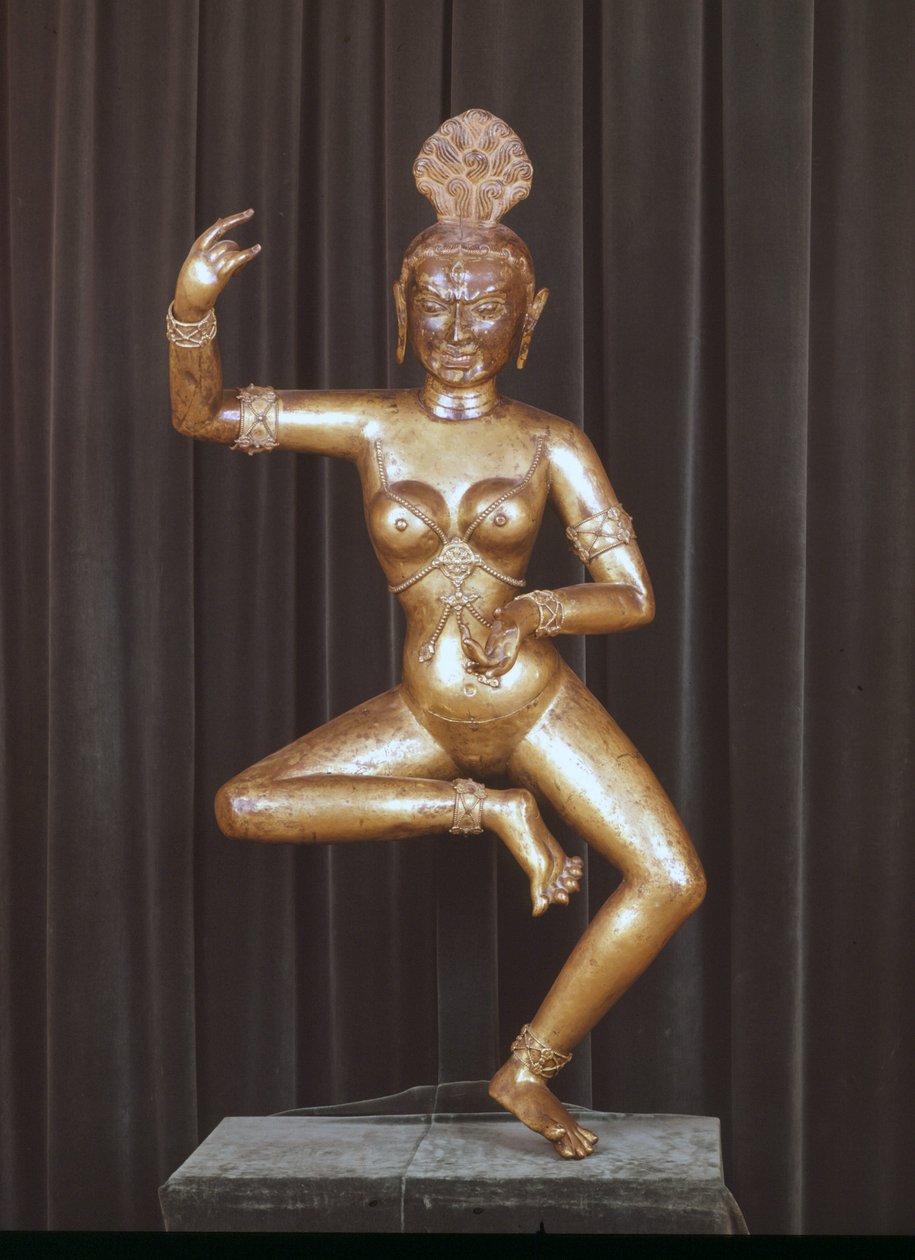 Tanrıça Dakini, Tibet cehennem tanrısı. Heykelcik, Guimet Müzesi, Paris by School Tibetan