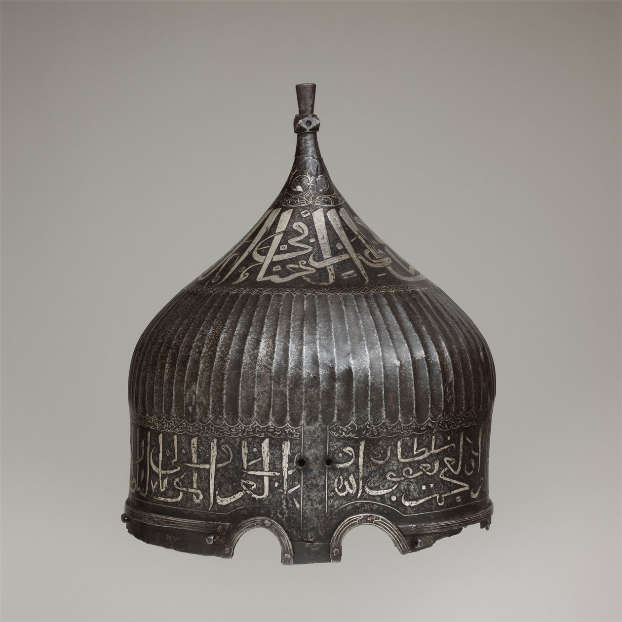 Türban Kask, c.1478–90 (çelik, demir, gümüş) by School Turkish