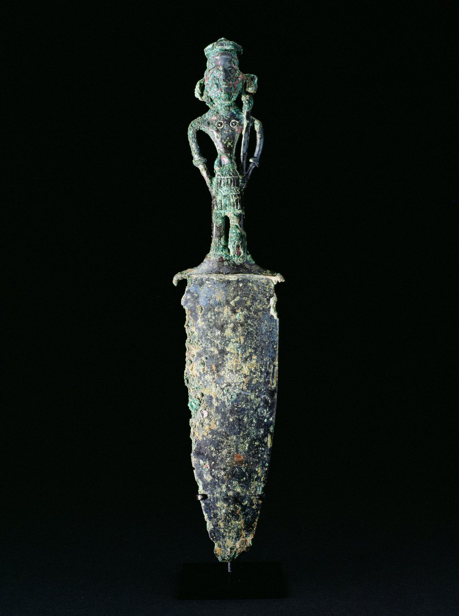 Hançer, Dongson Kültürü, c.200 BC-200 AD (bronz) by School Vietnamese