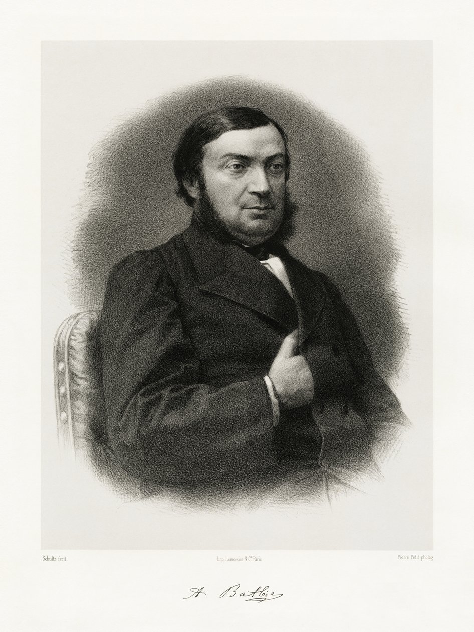 Anselme Batbie, 1865-66 by Schultz