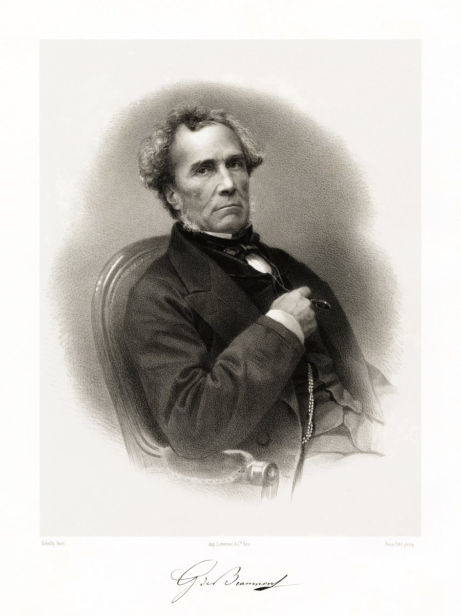 Gustave de Beaumont, 1865-66 by Schultz