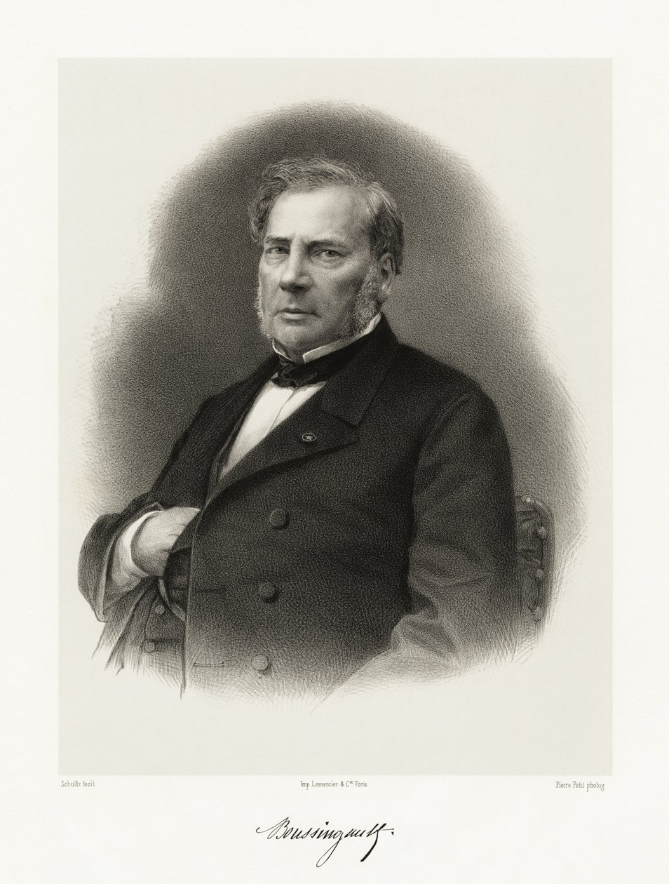 Jean-Baptiste Boussingault, 1865-66 by Schultz
