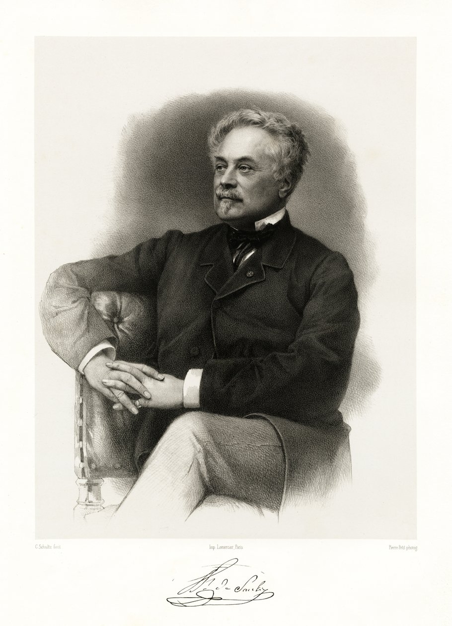 Louis Félicien Joseph, Caignart de Saulcy, 1865-66 by Schultz
