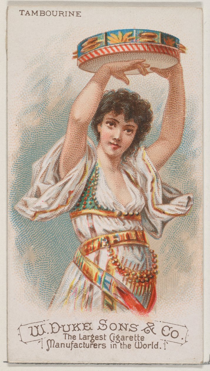 Tef, Duke marka sigaralar için Musical Instruments N82 serisinden, 1888., 1888. by Schumacher and Ettlinger