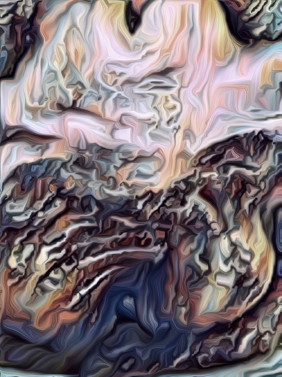 Blue Oyster, 2021 (dijital) by Scott J. Davis