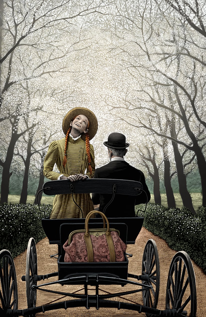 Anne of Green Gables, 2004 (karalama tahtası, dijital olarak renklendirilmiş) by Scott McKowen