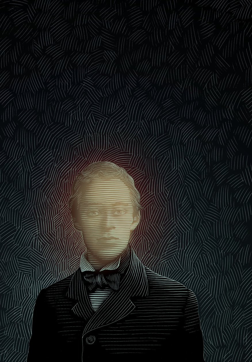 Hayaletler, 2008 (karalama tahtası, dijital olarak renklendirilmiş) by Scott McKowen