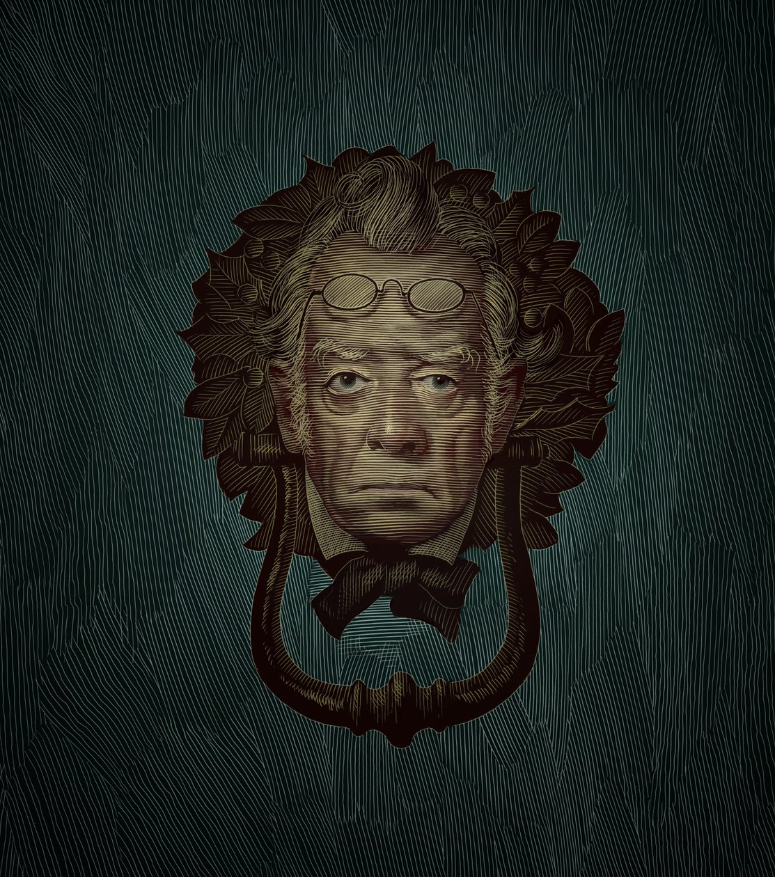 Jacob Marley, 2019 (karalama tahtası, dijital olarak renklendirilmiş) by Scott McKowen