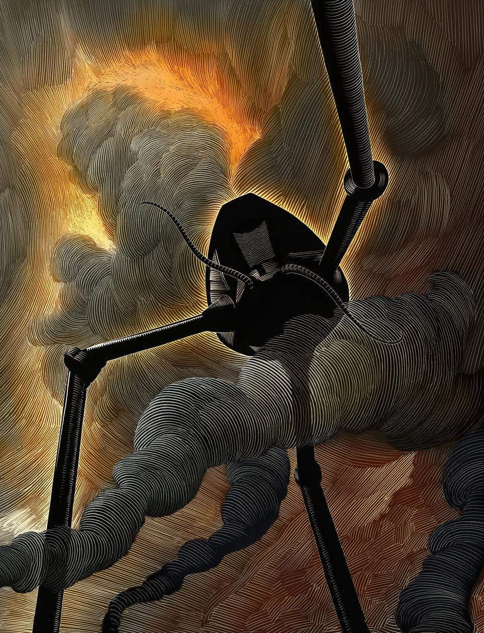 Dünyalar Savaşı, 2014 (karalama tahtası, dijital olarak renklendirilmiş) by Scott McKowen