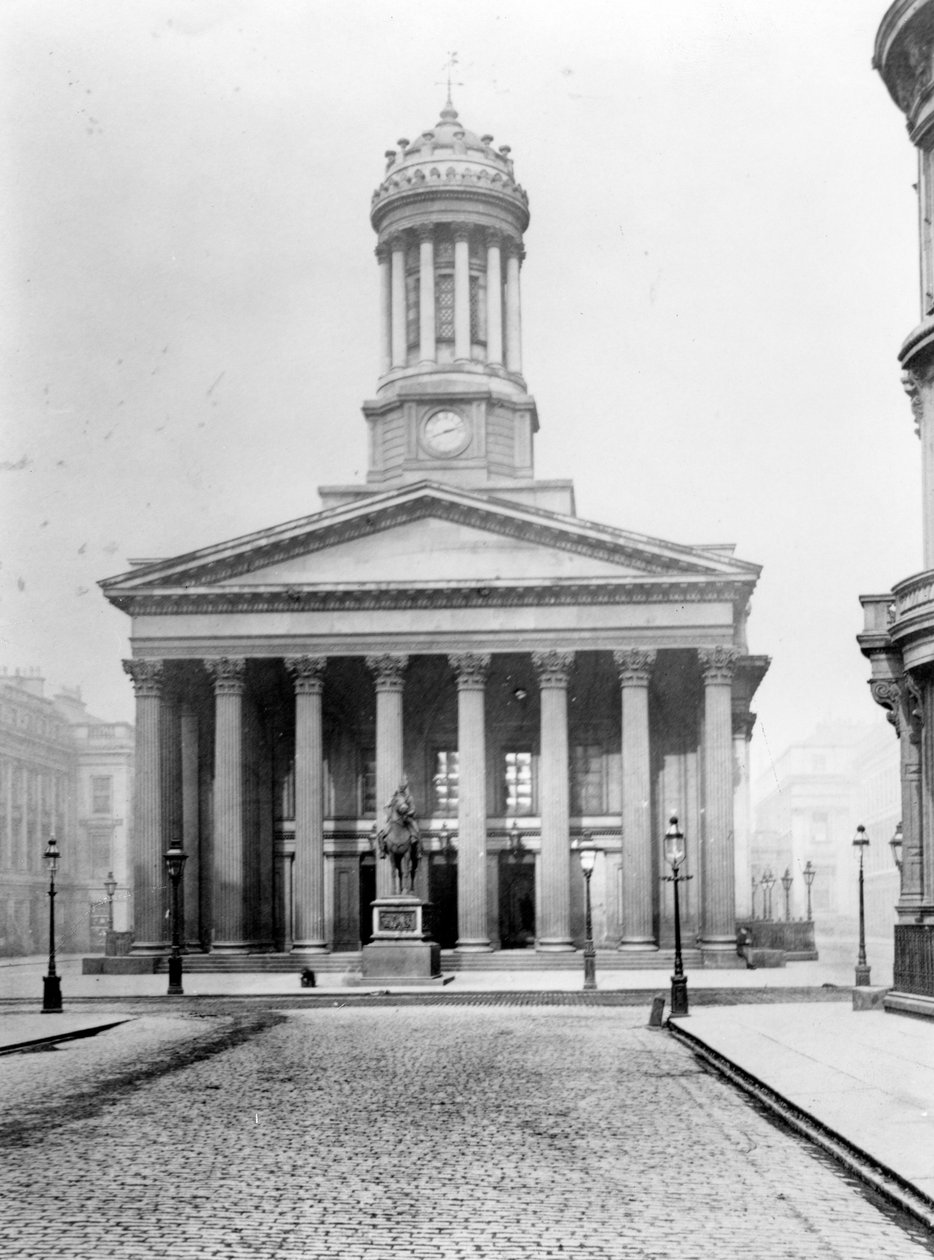 Kraliyet Borsası Meydanı, Glasgow, 1895 dolayları by Scottish Photographer