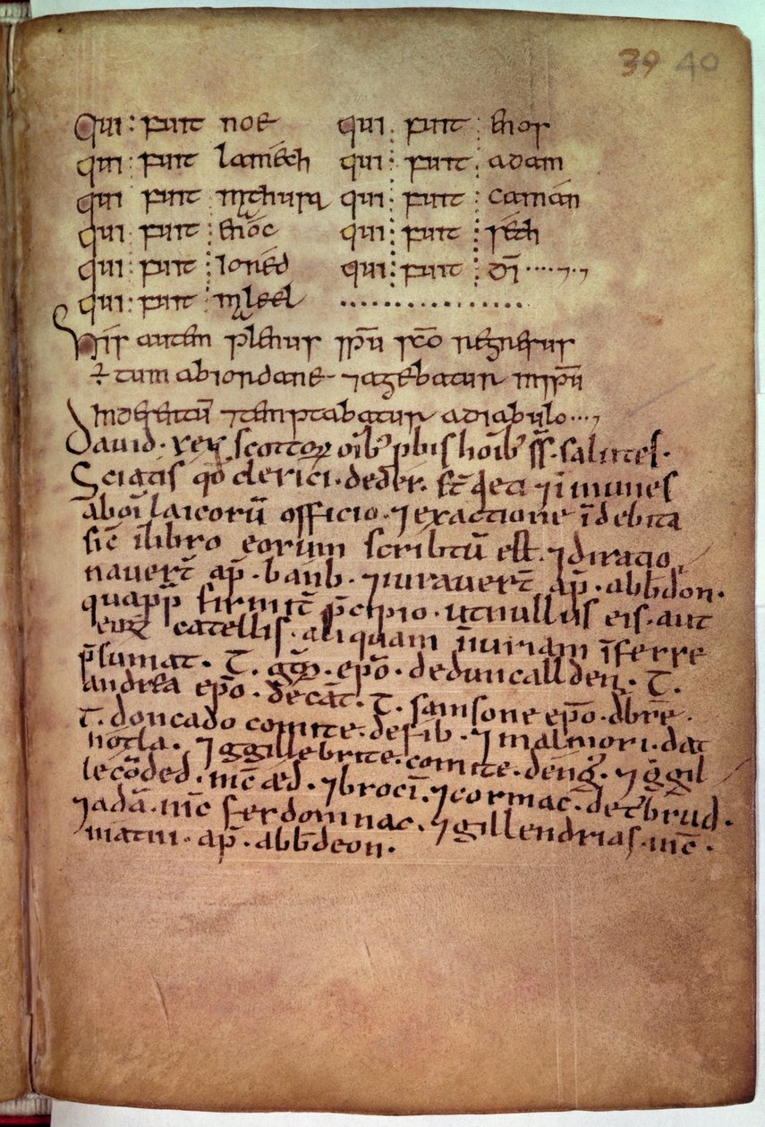 Kral David (1084-1183) tarafından 