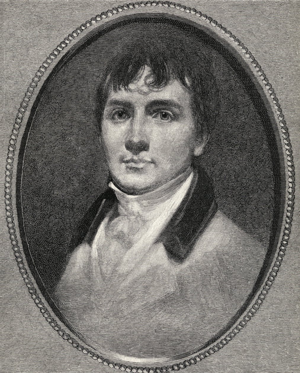 Portrait of Robert Burns, from 