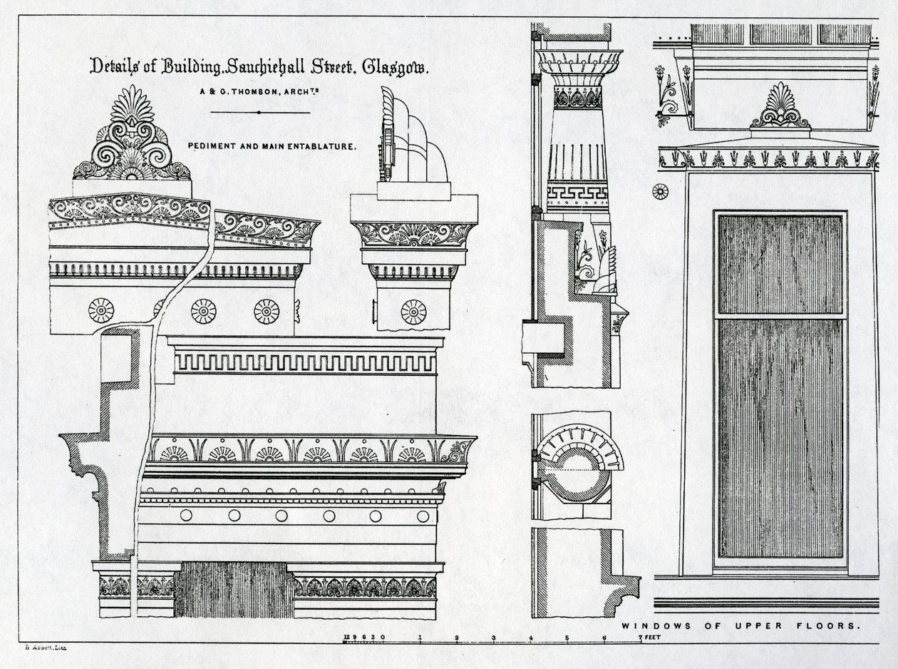 Alexander Greek Thomson tarafından tasarlanan Grecian Chambers