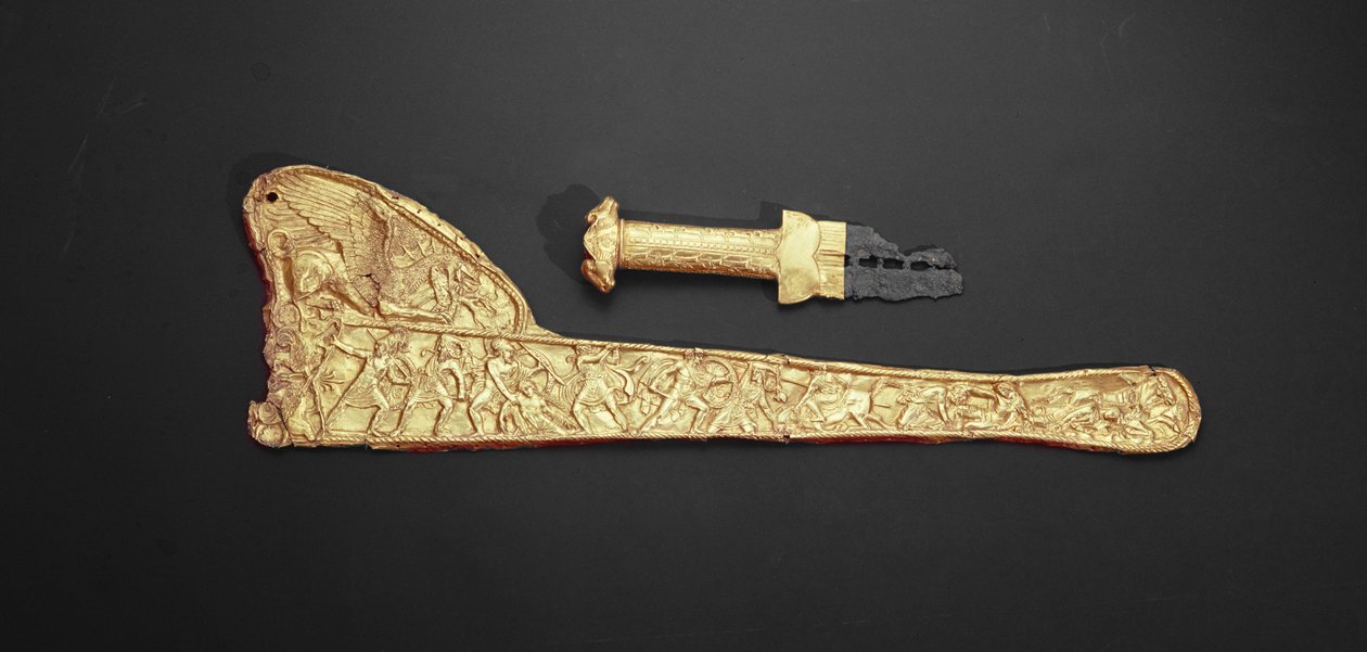 Kılıç kabzası ve kın (altın) by Scythian