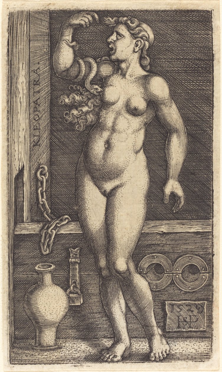 Kleopatra Ayakta by Sebald Beham