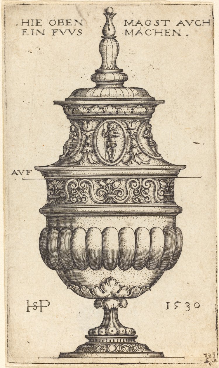 Oval Madalyonlu Çifte Kadeh by Sebald Beham