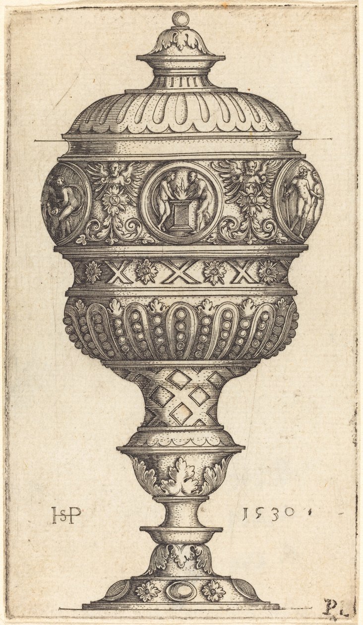 Yuvarlak Madalyonlu Çifte Kadeh by Sebald Beham
