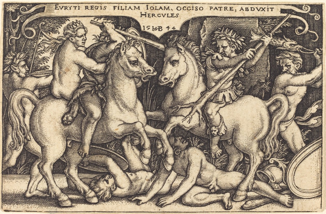 Herkül ve Iole by Sebald Beham