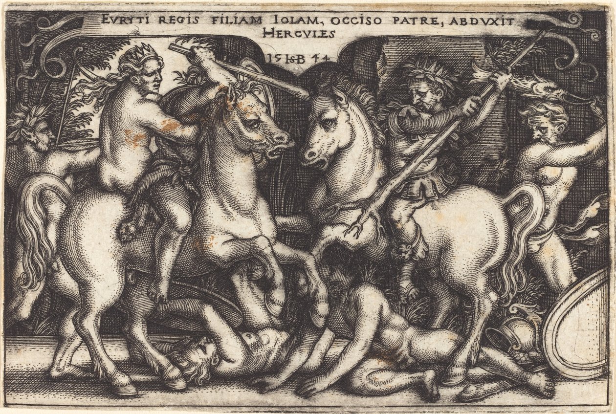Herkül ve Iole by Sebald Beham