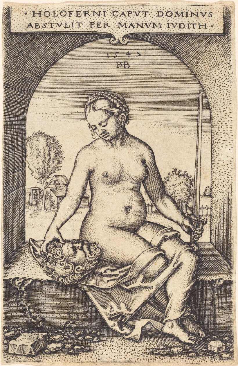 Pencerede Oturan Judith by Sebald Beham