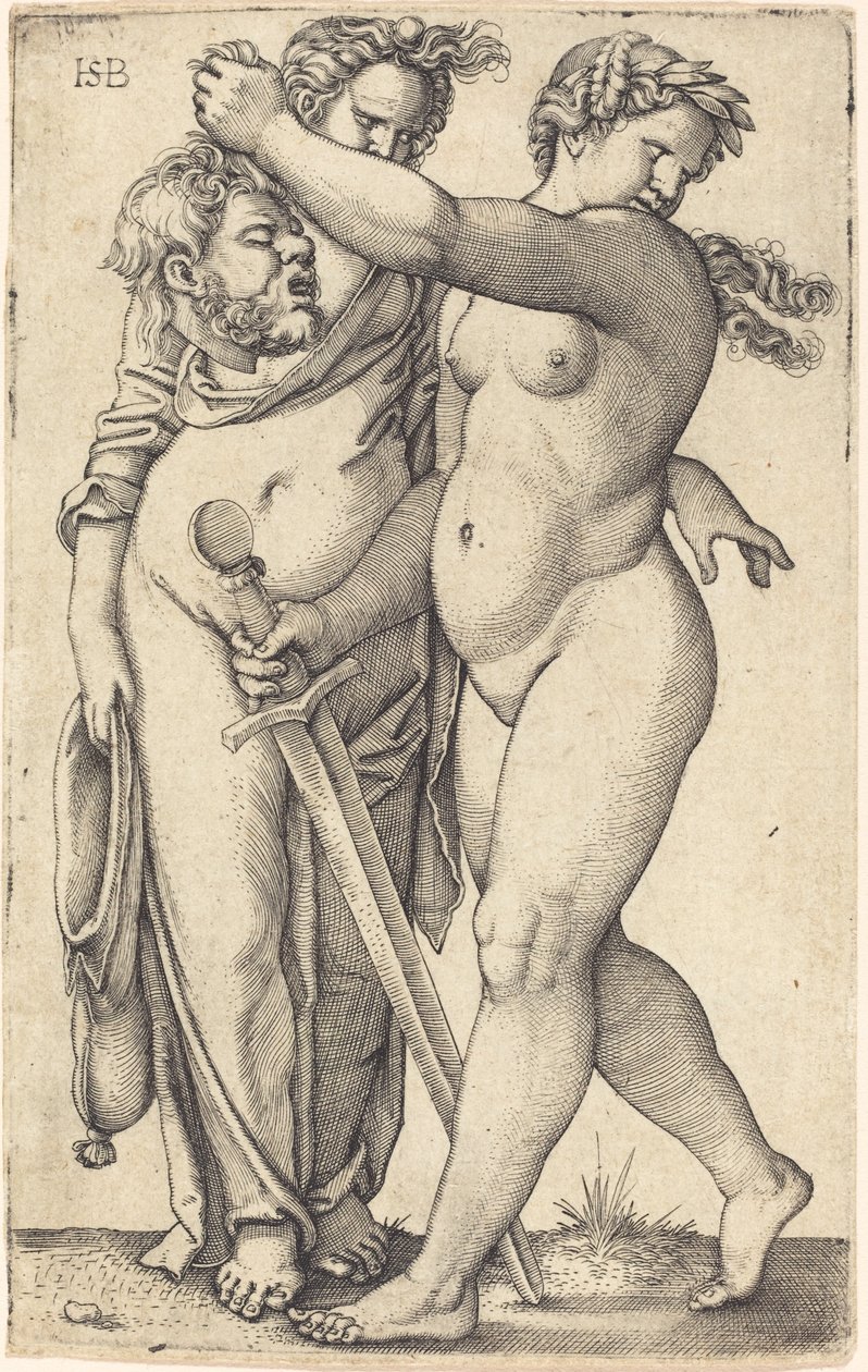 Sola Yürüyen Judith ve Hizmetçisi by Sebald Beham