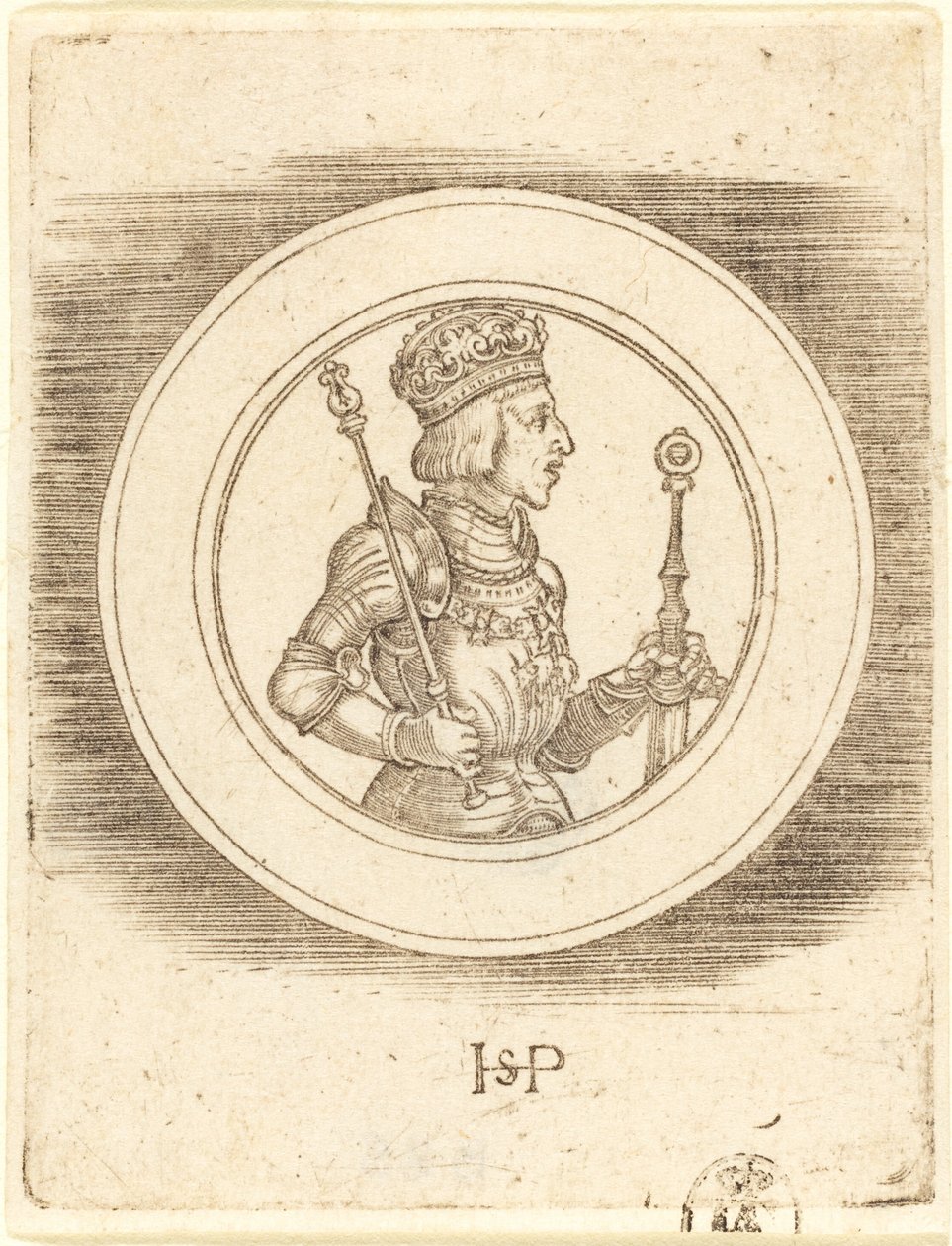 Macaristan ve Bohemya Kralı Ferdinand Madalyası by Sebald Beham