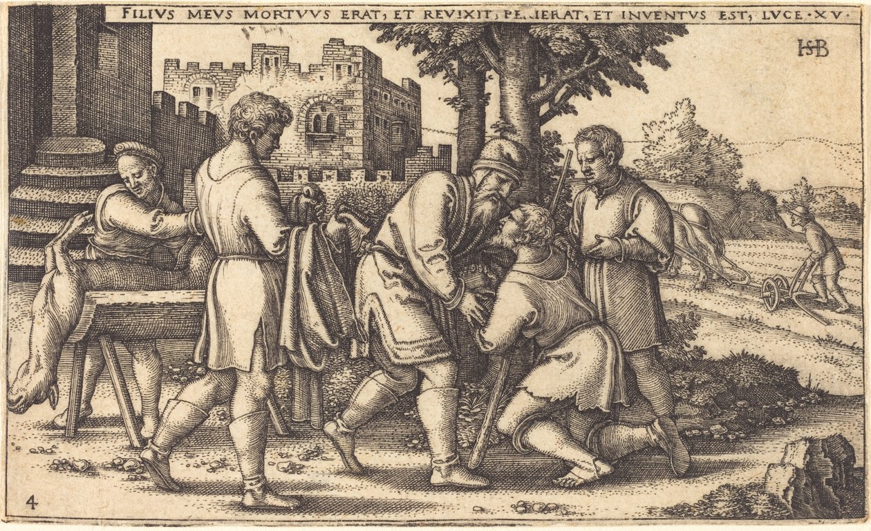 Prodigal Oğlunun Dönüşü by Sebald Beham
