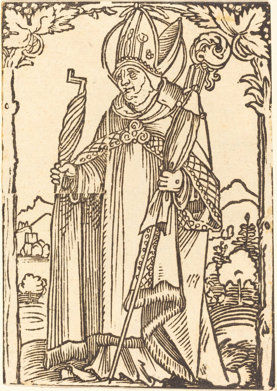 Aziz Erasmus Piskopos olarak by Sebald Beham