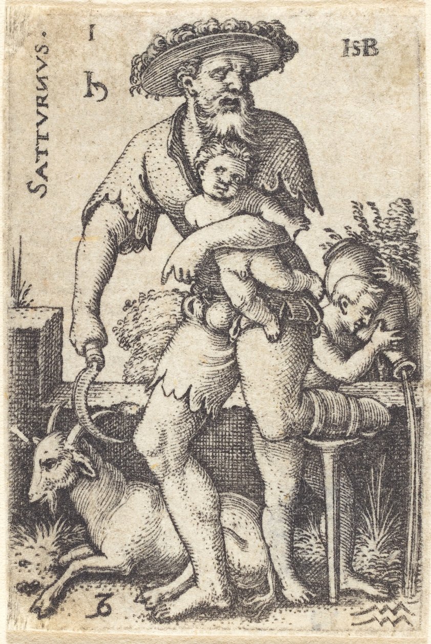 Satürn by Sebald Beham