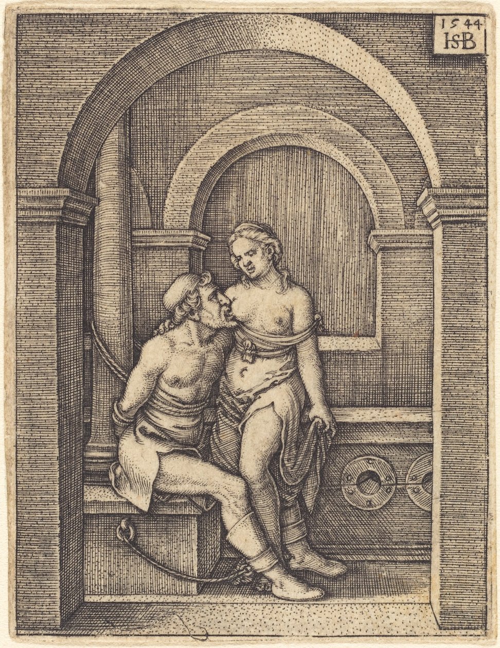 Simon ve Kızı (Cimon ve Pero) by Sebald Beham