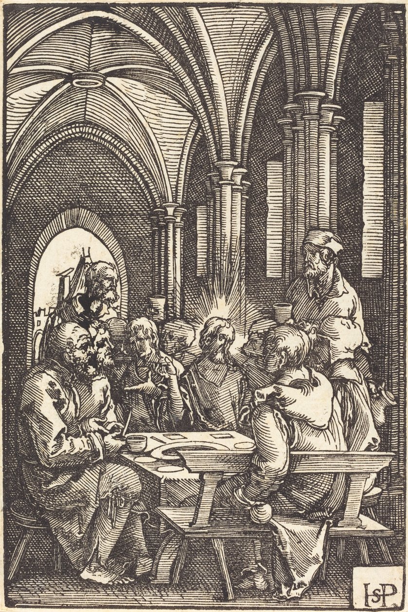Son Akşam Yemeği by Sebald Beham