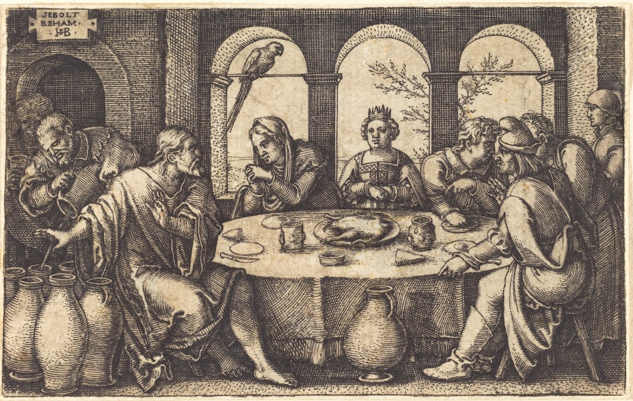 Cana'daki Evlilik by Sebald Beham