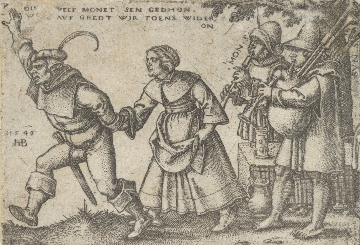 Köylü Bayramından veya On İki Aydan Yıl Sonu, 1546. by Sebald Beham