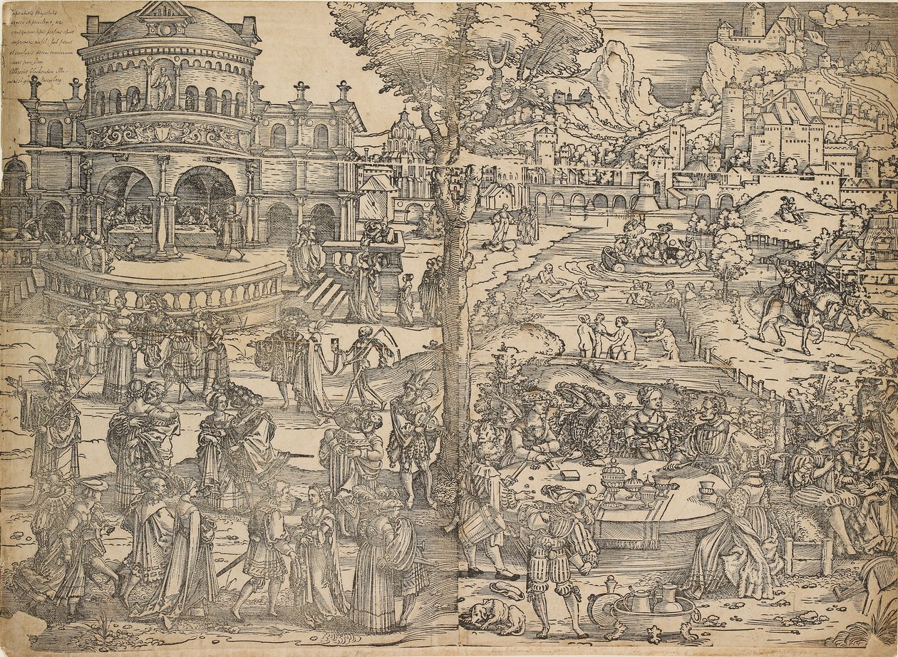 Herod bayramı, 16. yüzyılın başlarında by Sebald Beham