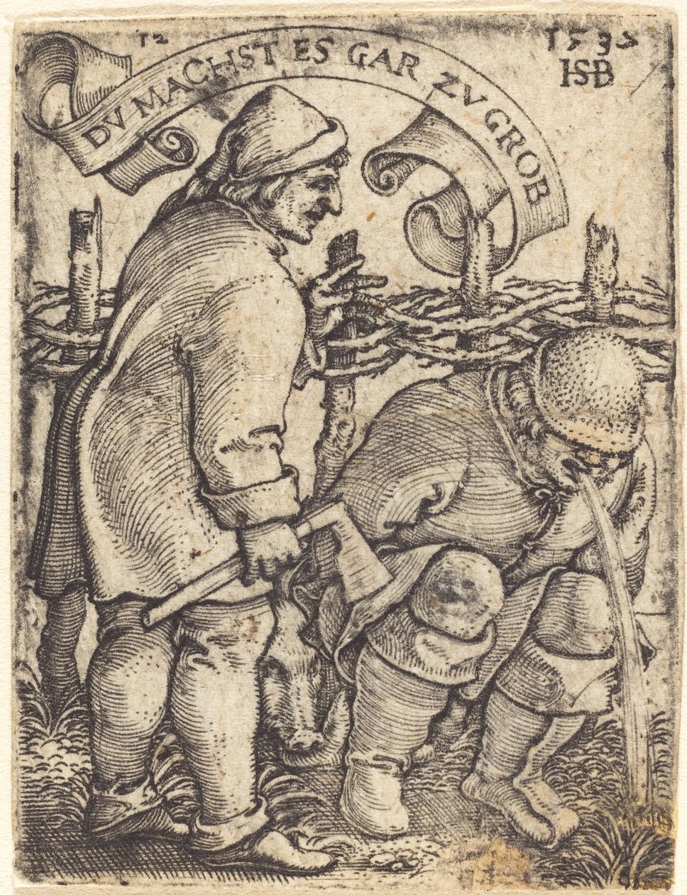 Kusmuk Köylü by Sebald Beham