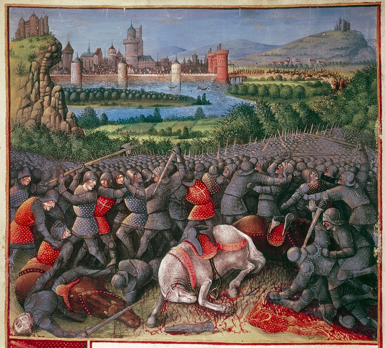 Birinci Haçlı Halkları Haçlı Seferi Sırasında Savaş, 1096-1099, c1490 by Sebastian Marmoret