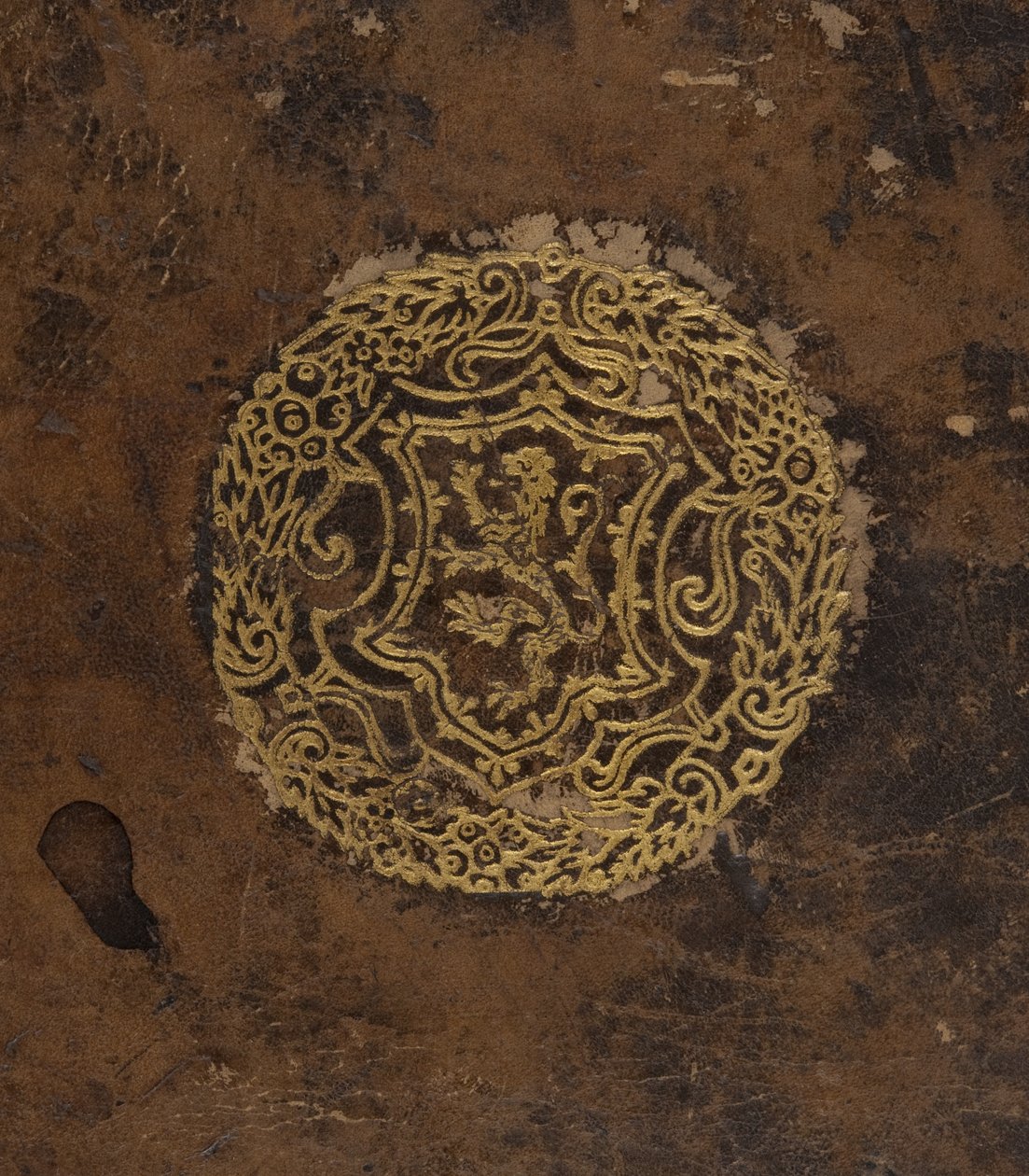 Cosmographia, kapak detayı (deri) by Sebastian Munster
