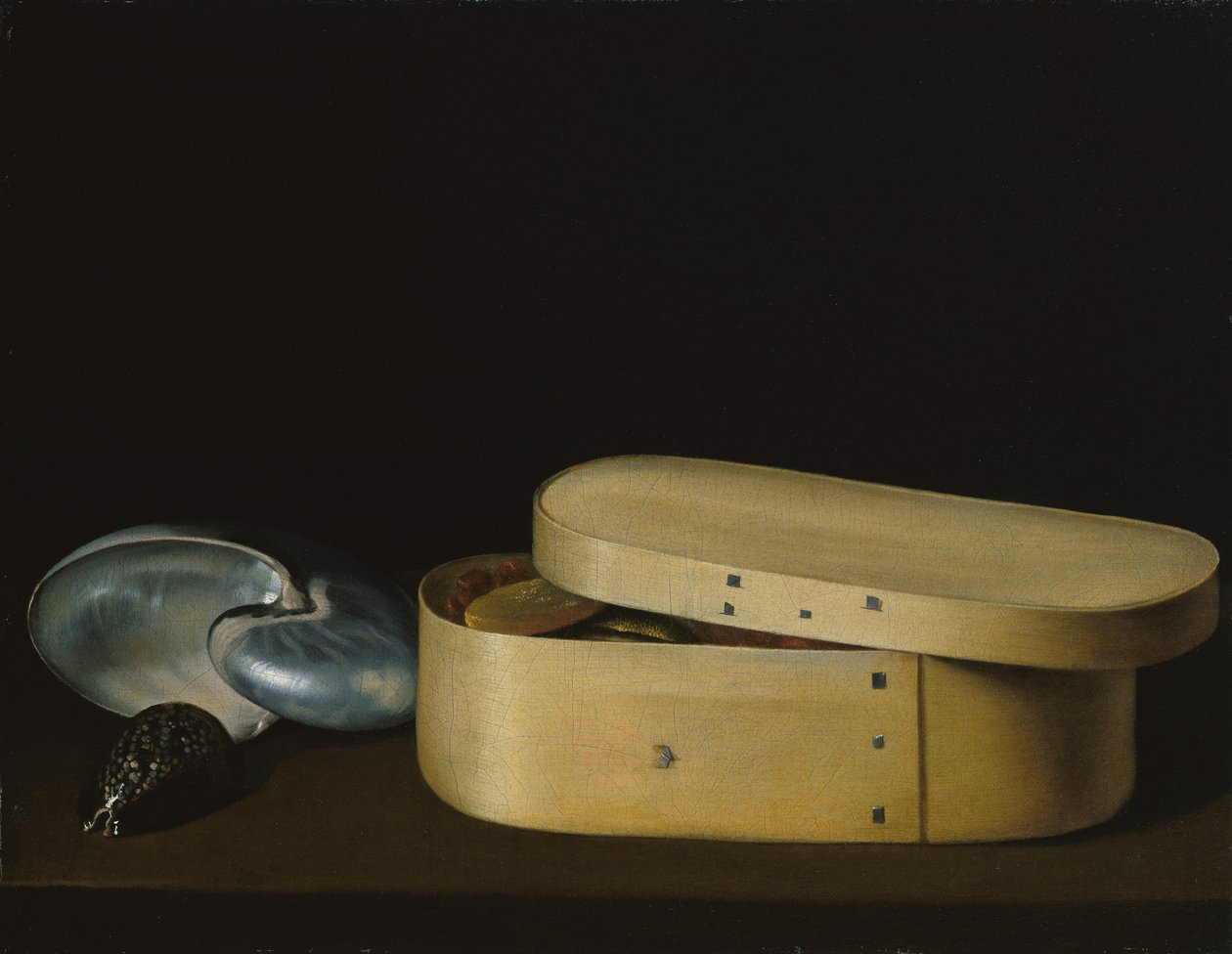 Kabuklu Natürmort ve Yonga-Ahşap Kutu, 1620