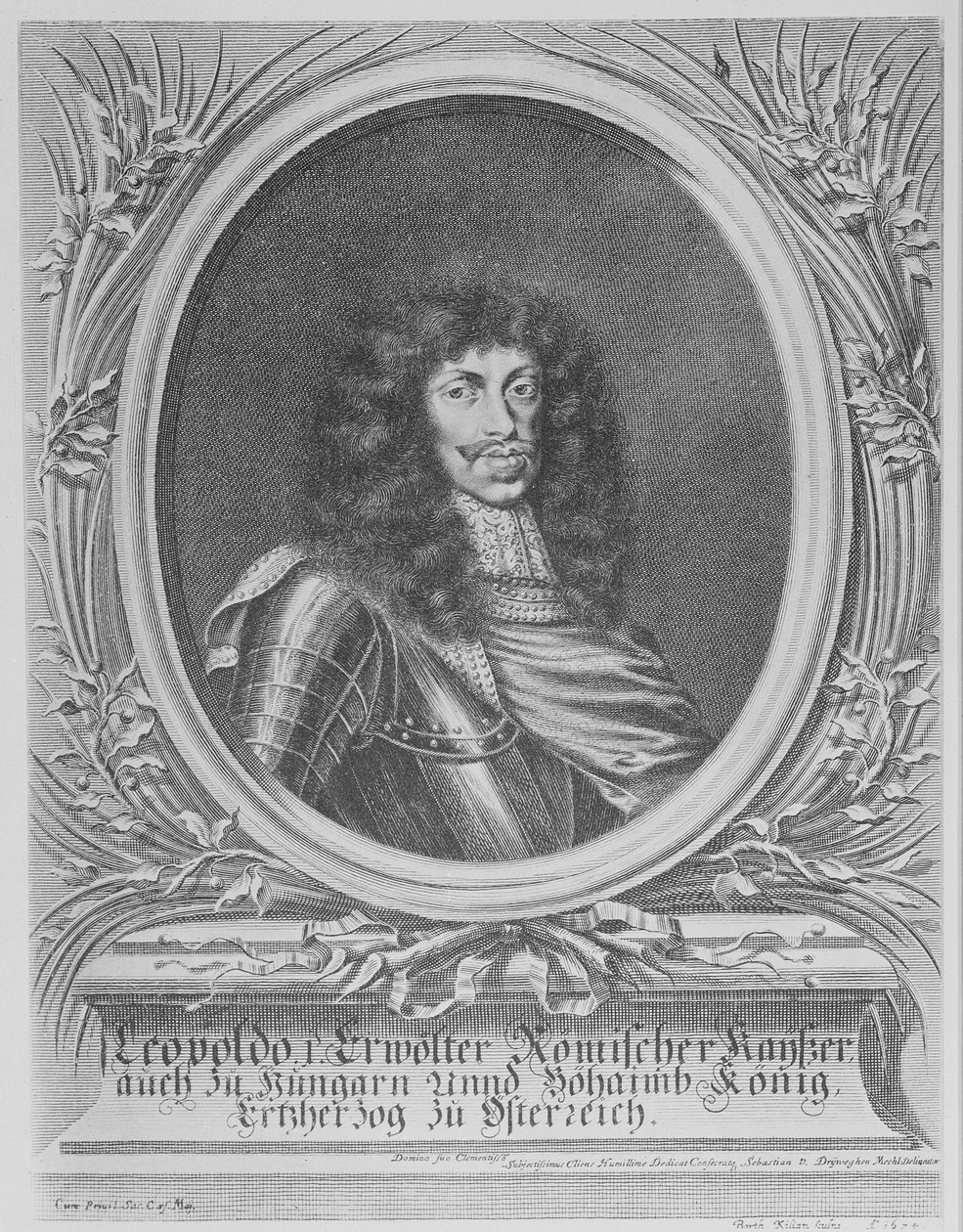 Leopold I, Kutsal Roma İmparatoru, II. Bartholomaus Kilian tarafından oyulmuş, 1674 by Sebastian van Dryweghen
