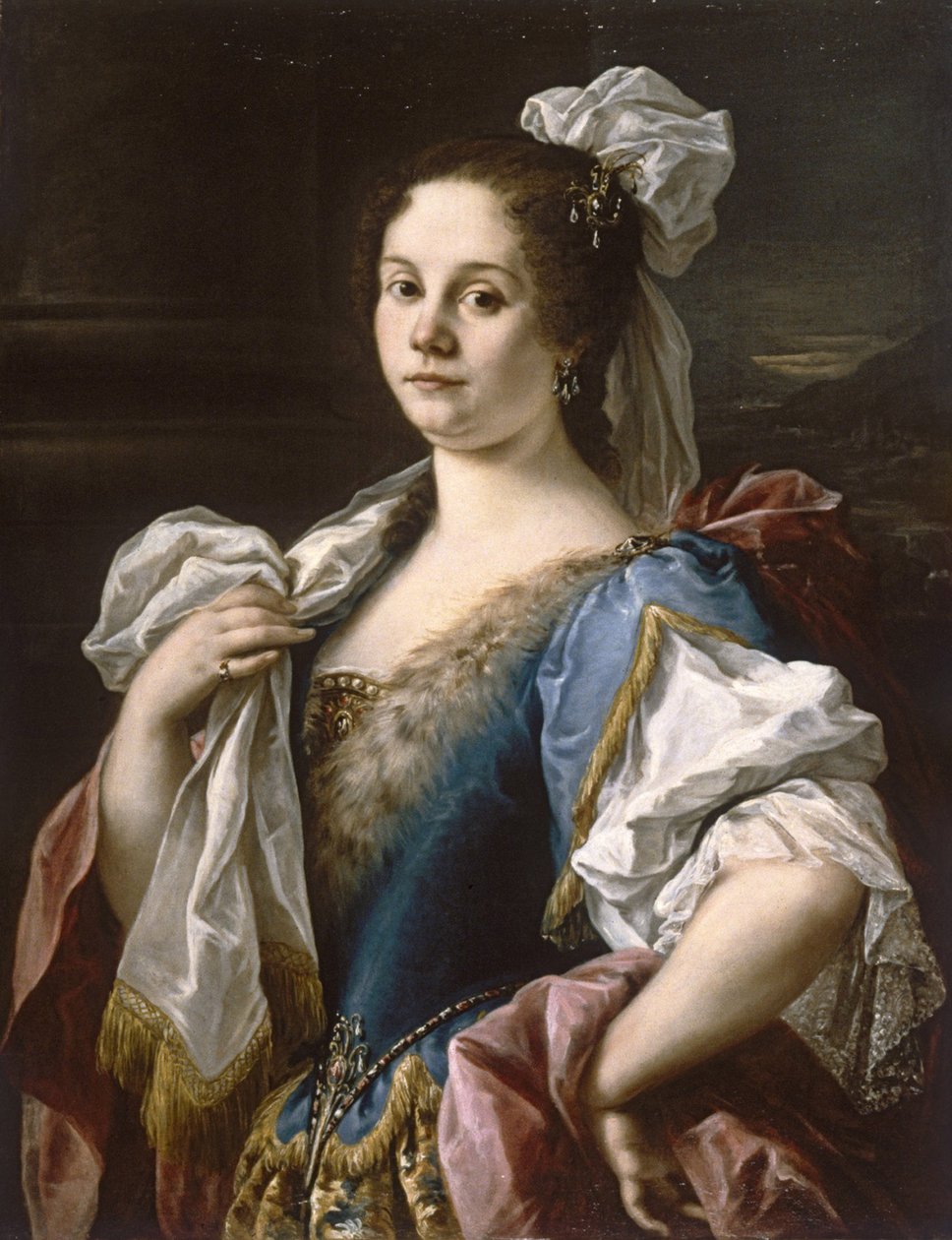 Bir Soylu Kadının Portresi, c.1750 by Sebastiano Ceccarini