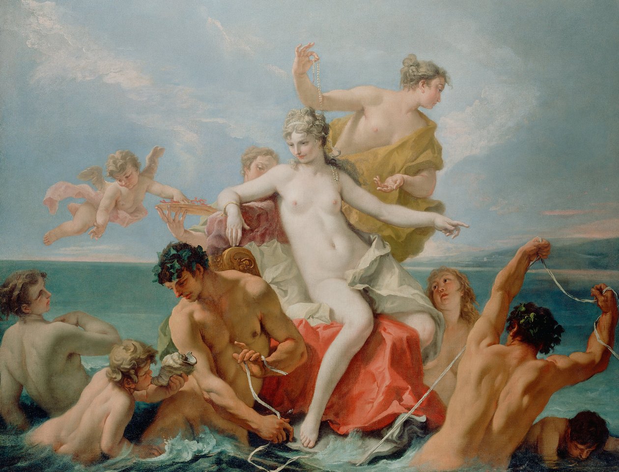 Deniz Venüsünün Zaferi by Sebastiano Ricci