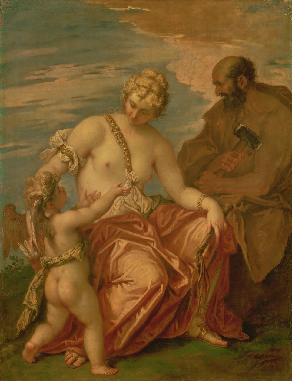 Dómkirkjan í Gloucester, frá vestri by Sebastiano Ricci