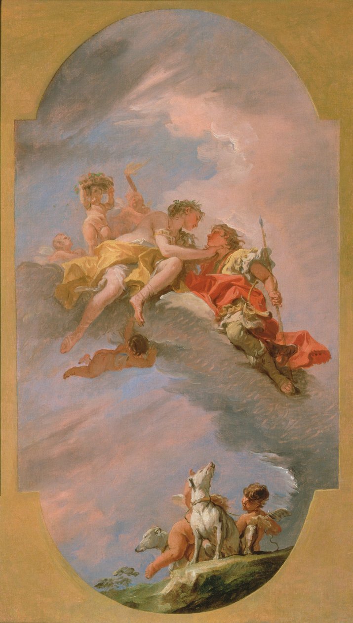Venüs ve Adonis by Sebastiano Ricci